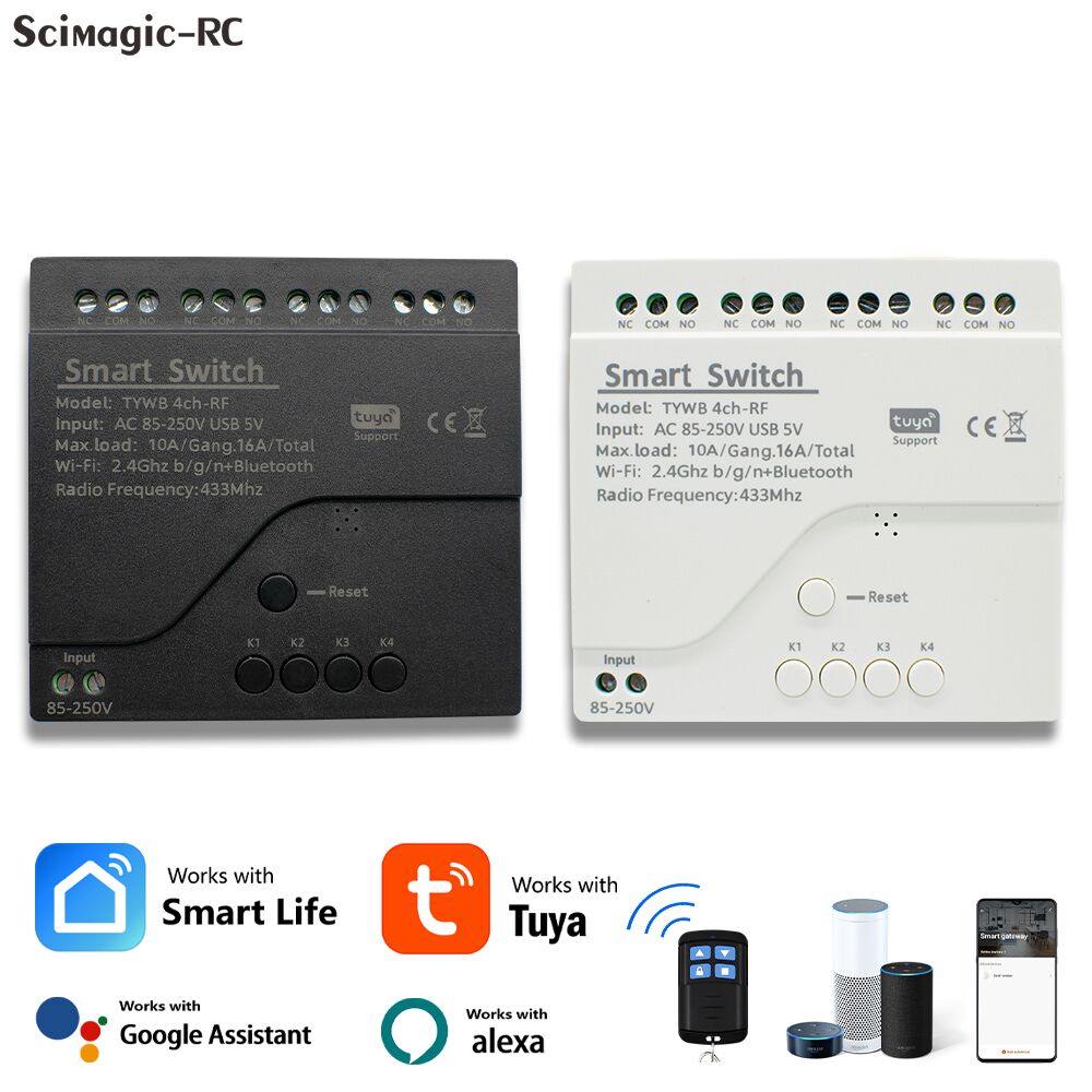 4CH Tuya Smart Wifi Switch Mod - огляд і ціна Tuya 4 Channel