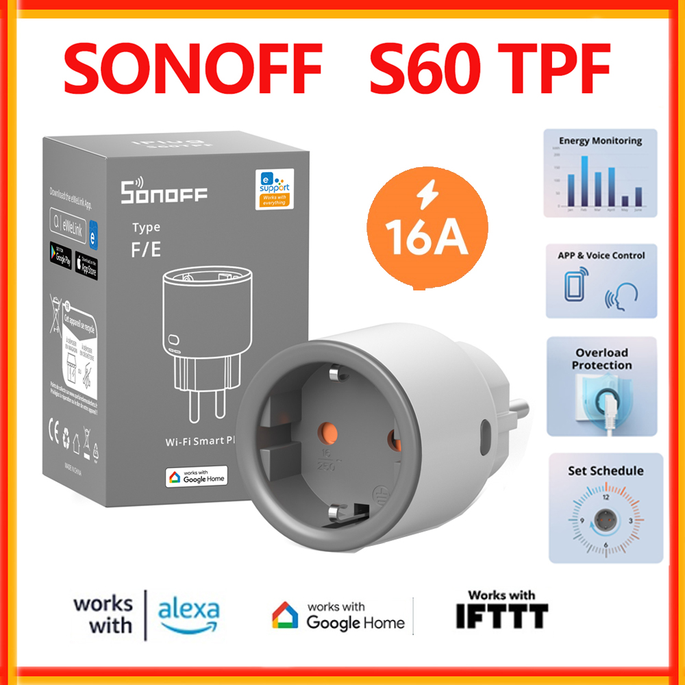 SONOFF S60 TPF EU Wifi Smart P - огляд і ціна Sonoff Basic