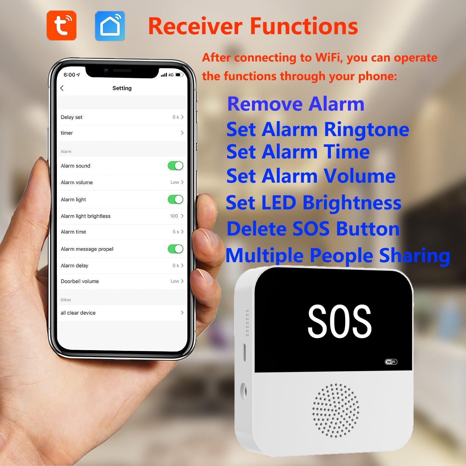 Wireless WiFi Elderly Caregive - огляд і ціна Home Assistant Tuya