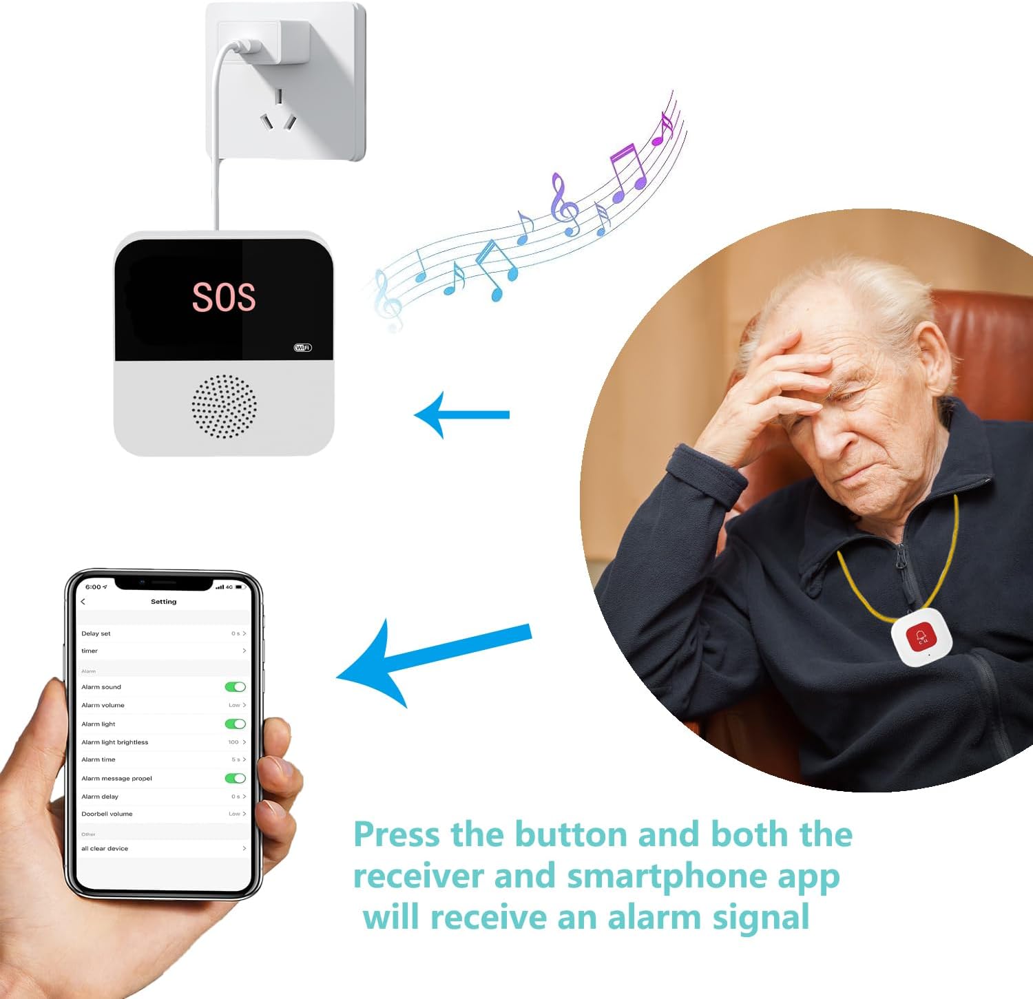 Wireless WiFi Elderly Caregive - огляд і ціна Home Assistant Tuya