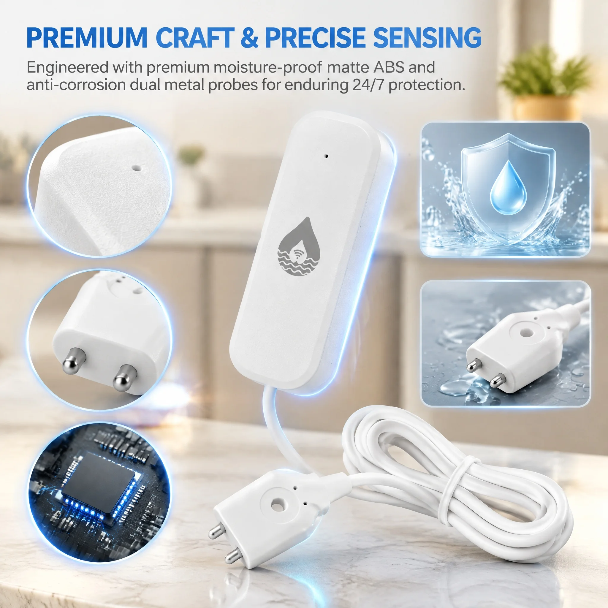Smart WiFi Water Leak Detector - огляд і ціна Home Assistant Tuya