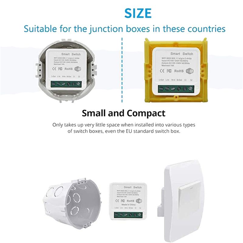 10X Mini Smart Wifi Relay Swit - огляд і ціна Smart Relay Tuya